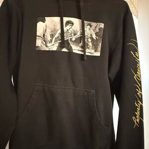 DGK Black Hoodie with Graphic and Gold Script
